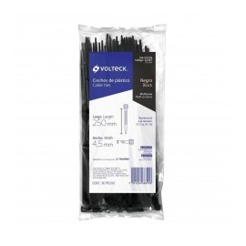 (Paq. con 25pz) Cincho plástico de 35 centímetros Negro Cincho de 35cm Cincho Negro organizador de Cable Sujeta Cable