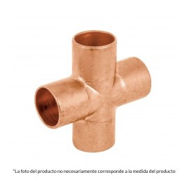 Cruz de Cobre de media 1/2" Cruz de media para tuberia de cobre Tuberia de cobre de media