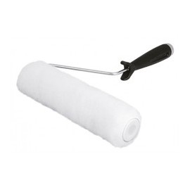9" 3/8" Smooth Wall Roller with Plastic Handle Complete Utility Roller White
