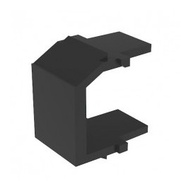 (Paq. de 10 piezas) Modulo ciego para faceplate placa de pared inserto ciego negro para placa NETKEY by PANDUIT