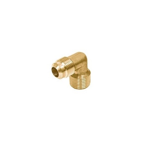 Codo Terminal 90º 1/2'' X 1/2'' Para Gas Foset Conector tipo Codo para Gas de FLARE 1/2" a NPT 1/2" Macho - Macho