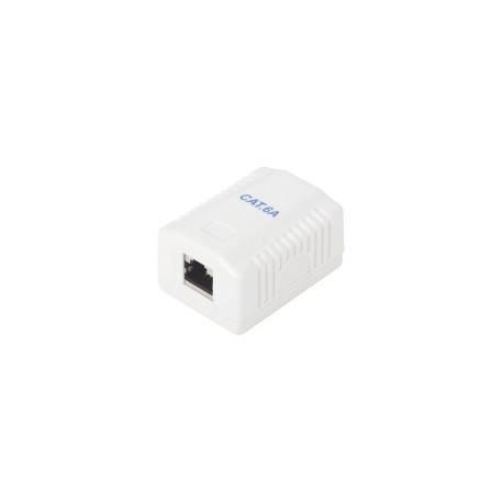 Wall box with 1 port, includes 1 STP Cat6A jack Network Jack with 1 port box for wall RJ45 connector