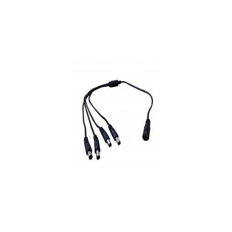 Cable con conector jack hembra 3.5 mm con 4 salidas de jack macho Divisor de energia Pulpo de 4 Salidas Divisor para Camaras