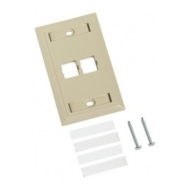 Placa de pared Beige de 2 puertos SYSTIMAX COMMSCOPE placa de pared ivory Placa marfil