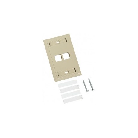 Placa de pared Beige de 2 puertos SYSTIMAX COMMSCOPE placa de pared ivory Placa marfil