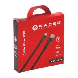 Cargador para celular MICRO USB  a USB Cargador Micro usb Cargador de celular NACEB de 1 Metro