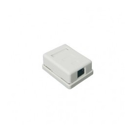 Wall box with 1 Keystone port, includes STP Cat5e jack RJ45 connector for wall wall Jack with Cat5e box