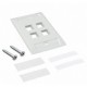 Placa de pared AMP Blanca Faceplate AMP placa de pared amp de 4 puertos 4 salidas blanca
