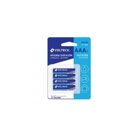 Pila AAA Batería Pila alcalina cilíndrica Paquete Set Paq. de 4 Unidades 4 Piezas Pila AAA