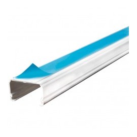Canaleta 1020 Pvc Adherible 10x20mmx2m Canaleta con pegamento Canaleta de PVC Canaleta para 2 Cables Canaleta Blanca