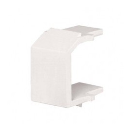(Paq. con 10pz) Módulo de tapa ciega (Inserto Ciego), Tipo Keystone, Color Blanco Mate