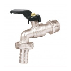 Llave para jardin de 1/2 llave para manguera llave de agua llave de paso con palo largo cierre 1/4 vuelta