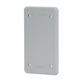 Placa tipo fs ciega de sobreponer Tapa ciega metalica de metal para Caja FS o Caja universal 2x4