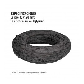 Alambre Recocido Calibre 15 1kg Alambre de 1 kilo para construcción Alambre 1kg para albañileria, construcción, varillas, etc