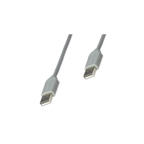 Cable USB Macho - Macho 1.8 Metros MANHATTAN Gris Extension de USB M-M