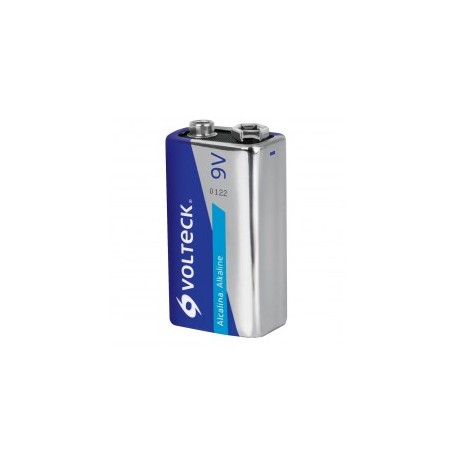 Pila Alcalina 9v Voltech Pila cuadrada de 9 volts 9V Pila Rectangular en blister plástico Pila DURA MÁS!