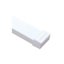 Tapa final color blanco de PVC auto extinguible, para canaleta 1735 Tapa para Canaleta 1735