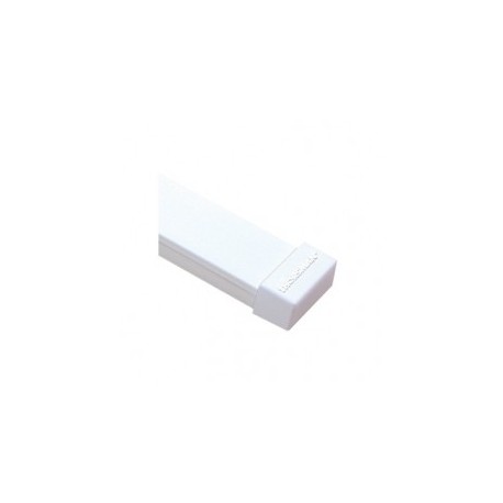 Tapa final color blanco de PVC auto extinguible, para canaleta 1735 Tapa para Canaleta 1735
