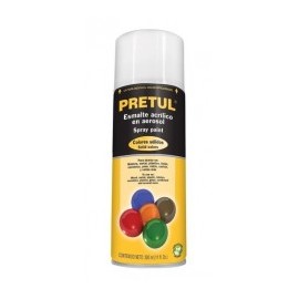 Spray Blanco plata mate Pintura en Spray aerosol Mate Pintura Blanca en spray Pintura Bote de 340 Gramos G.