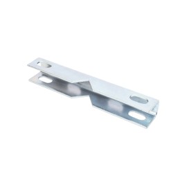 Soporte para instalación en piso falso a poste, con acabado Electro Zinc (No incluye poste)
