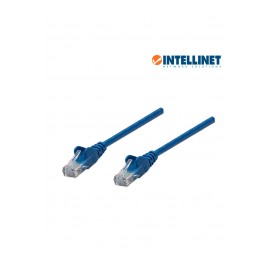 Patch cord Cat6 Category 6 Intellinet 1 Meter 1 Mt Network Cable RJ45 Blue Ethernet Cable Blue Cable for internet