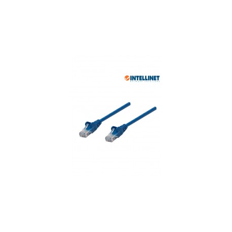 Patch cord Cat6 Category 6 Intellinet 1 Meter 1 Mt Network Cable RJ45 Blue Ethernet Cable Blue Cable for internet
