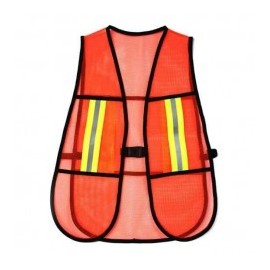 Chaleco de seguridad Naranja Chaleco naranja para construccion, mantenimientos, etc. Chaleco con cintas reflejantes
