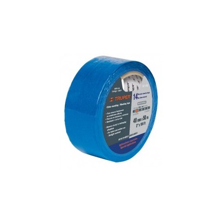 Masking Tape, 3/4', Ancho 18mm Azul 12621 Truper Cinta de papel Azul para pintar Cinta Maskin azul