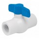 Ball valve for threaded PVC pipe 1" inch 25mm up to 65°c 150psi