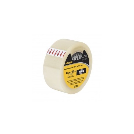 Transparent packaging tape 150 Meters x 2" inches Wide Tape with Medium-High hardness thickness of 0.04mm