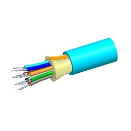 (1 Meter) Indoor fiber optic riser MM 50/125 LazrSpeed ​​300 6 fibers 6 wires R-006-DS-5L-FSUAQ