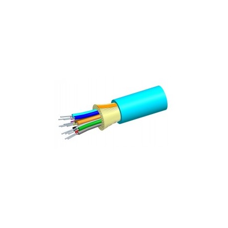 (1 Meter) Indoor fiber optic riser MM 50/125 LazrSpeed ​​300 6 fibers 6 wires R-006-DS-5L-FSUAQ