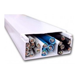 Canaleta 2661 Pvc 26x61mm X 2 Metros 3 Vías 15 Cables Canaleta para 15 Cables Canaleta para 12 cables Canaleta con division