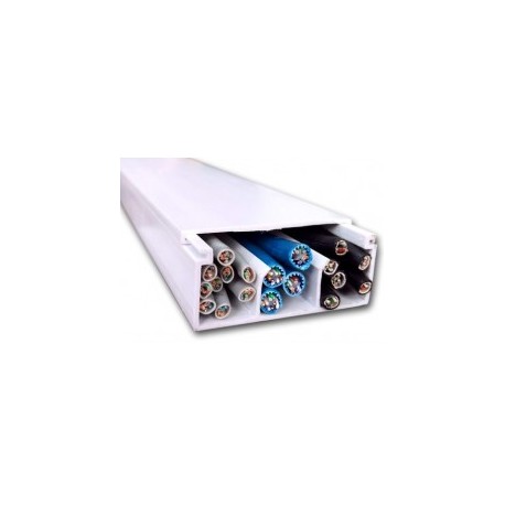 Canaleta 2661 Pvc 26x61mm X 2 Metros 3 Vías 15 Cables Canaleta para 15 Cables Canaleta para 12 cables Canaleta con division