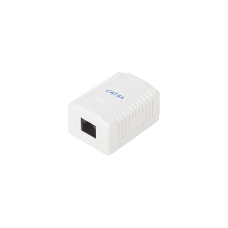 Wall box with 1 port, includes 1 UTP Cat6A Jack with box for Wall Wall Connector RJ45 Female Network Female Jack