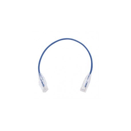 Cable de Parcheo Slim UTP Cat6 1m Azul Diámetro Reducido 28 AWG Patch cord GigaSpeed 1 Metro CAT6 - CATEGORIA 6