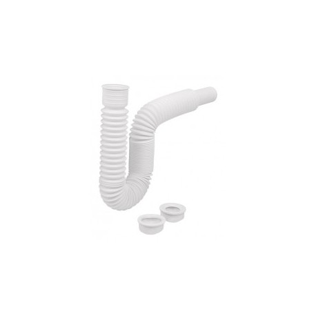Céspol flexible P/lavabo, Fregadero Polipropileno Foset Tubo para lavabo / Fregadero Cespol blanco flexible Tubo para baño