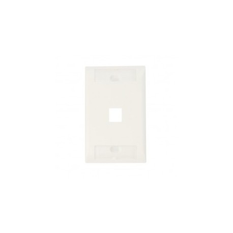 Placa de pared de 1 puerto AMP Faceplate de 1 puerto Commscope AMP Netconnect