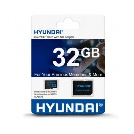 Tarjeta de memoria Hyundai SDC32GU1 con adaptador SD 32GB Memoria para Celular CCTV Micro SD HYUNDAI