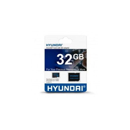 Tarjeta de memoria Hyundai SDC32GU1 con adaptador SD 32GB Memoria para Celular CCTV Micro SD HYUNDAI