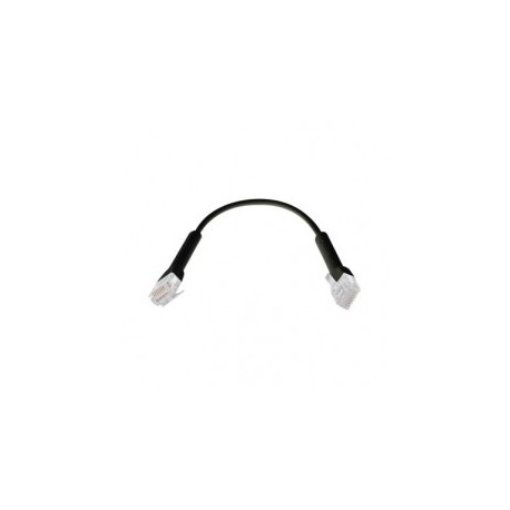 UniFi Ethernet Patch Cable Cat6 de 22 cm, color Negro Patch cord Armado Cable de Red de 22 Centimetros NegroCertificado