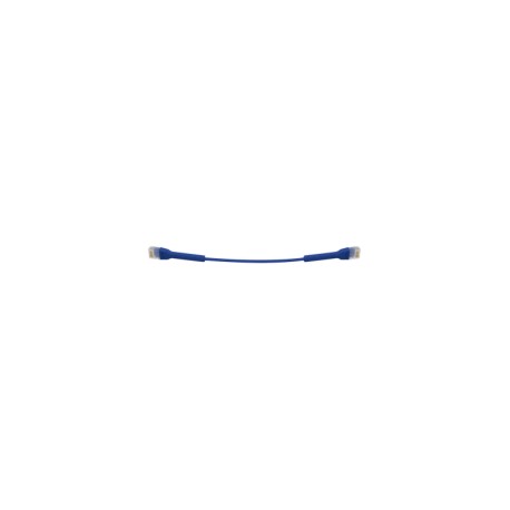UniFi Ethernet Patch Cable Cat6 22 cm, blue Patch cord Armored Network Cable 22 Centimeters Blue Certified