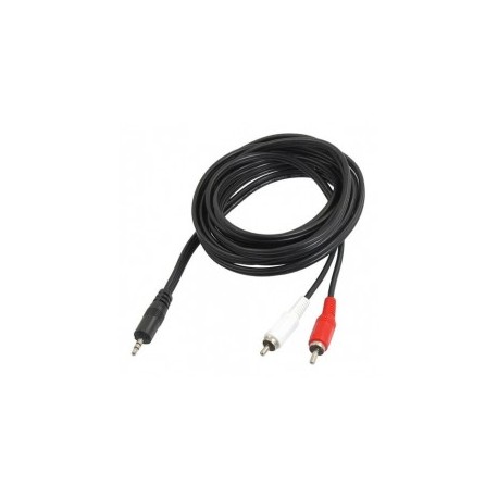 Cable Auxiliar De 5 Metros Cable De Audio 3.5mm A RCA Cable De 2 Colores Para Audio Cable De Audio Bocina A RCA