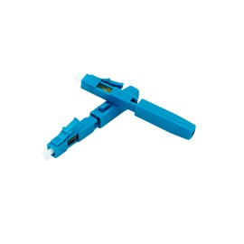 Conector para fibra optica Prepulido MONOMODO LC , UPC Conector para Fibra Azul LC Simplex