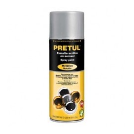 Spray Gris plata metalico Pintura en Spray aerosol Metalico Pintura Gris plata en spray Pintura Bote de 340 Gramos G.