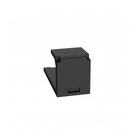 (Paquete con 10 piezas) Módulo de tapa ciega (Inserto Ciego), Mini-Com, Color Negro para placas PANDUIT