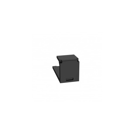 (Paquete con 10 piezas) Módulo de tapa ciega (Inserto Ciego), Mini-Com, Color Negro para placas PANDUIT