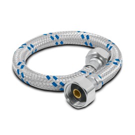 Boiler water hose, sink, toilet, sink 35 Cm Aluminum General Use Hose for water 1/2" to 7/8"