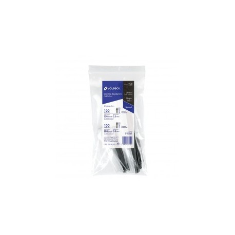 Paquete de 200 cinchos de plastico Negro y Blanco Cincho de plastico 50 piezas 10cm Negro + 50pz 10cm blanco + 50pz 20cm Negro