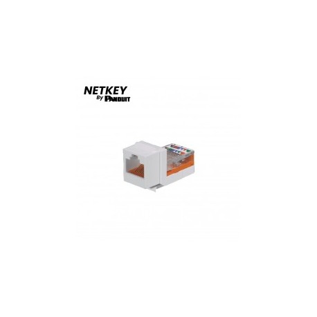 Leadframe Style Jack Connector, Keystone Type, Category 5e, 8 Positions and 8 Wires, Color White